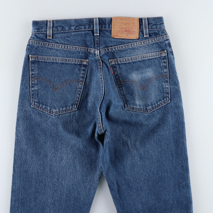 00'S Levi's 505 REGULAR FIT STRAIGHT LEG tapered denim pants made in USA men's w31 equivalent cotton blue type Vintage Second Hand