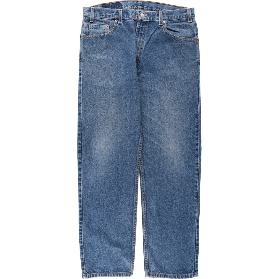 Levi's 505 Regular Fit Straight Leg Tapered Denim Pants, Made in USA, Men's Size W35 (approx.) cotton blue type Vintage Second Hand