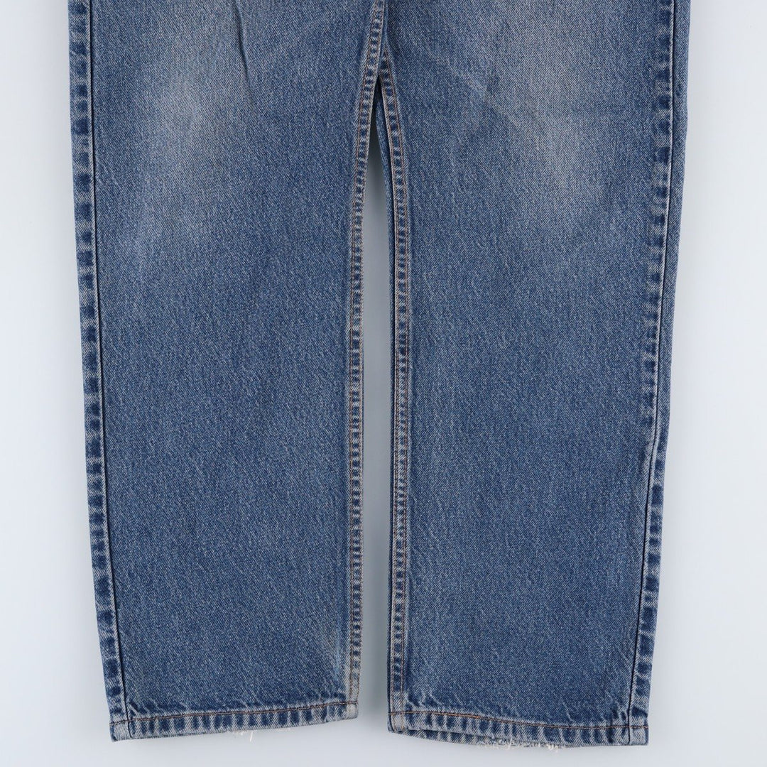 Levi's 505 Regular Fit Straight Leg Tapered Denim Pants, Made in USA, Men's Size W35 (approx.) cotton blue type Vintage Second Hand