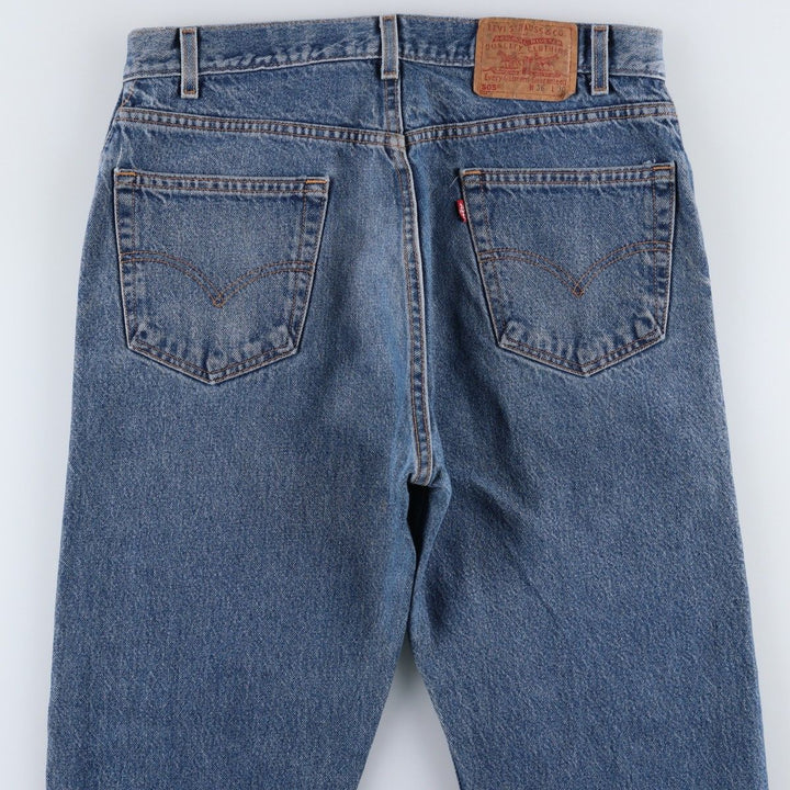Levi's 505 Regular Fit Straight Leg Tapered Denim Pants, Made in USA, Men's Size W35 (approx.) cotton blue type Vintage Second Hand