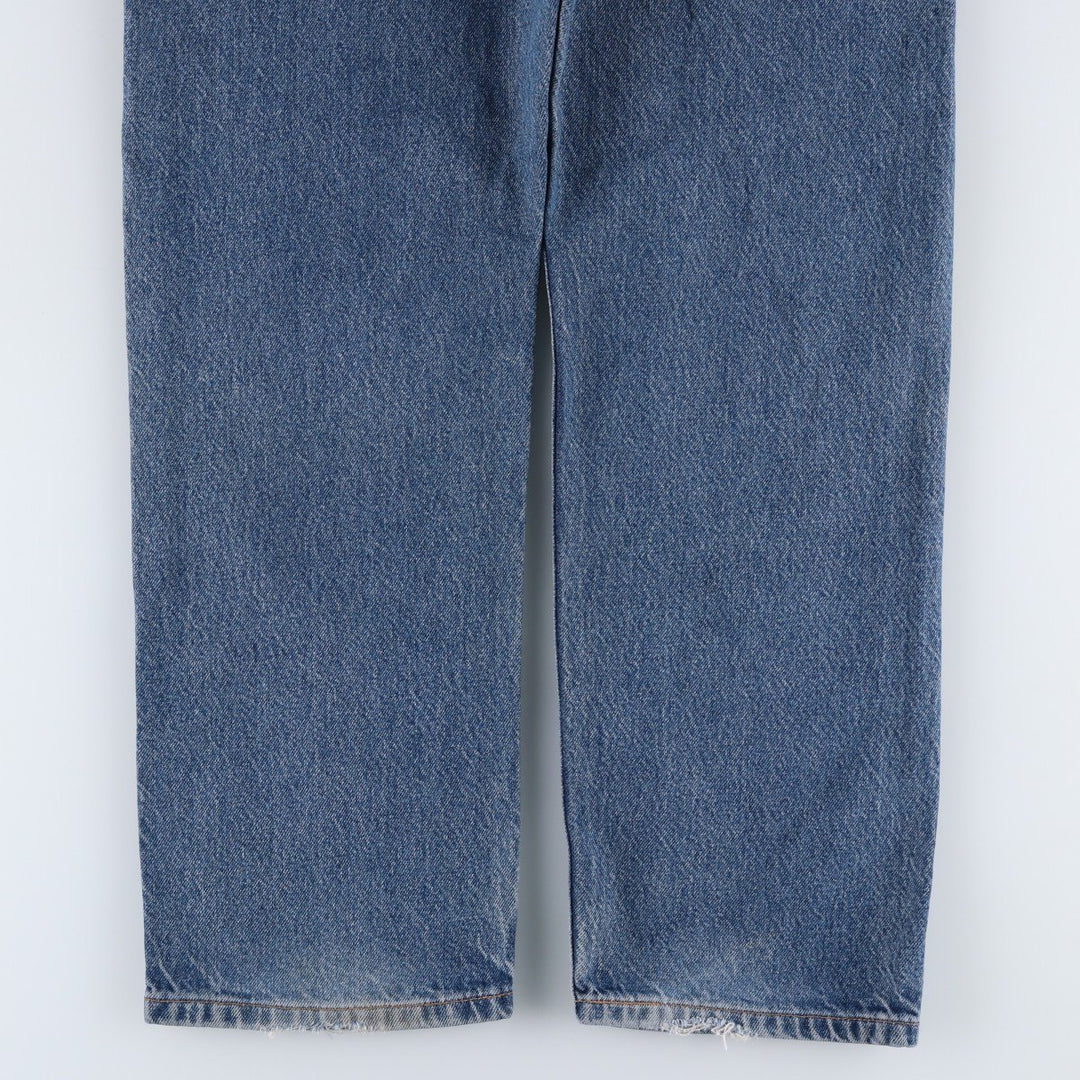 Levi's 505 Regular Fit Straight Leg Tapered Denim Pants, Made in USA, Men's Size W35 (approx.) cotton blue type Vintage Second Hand
