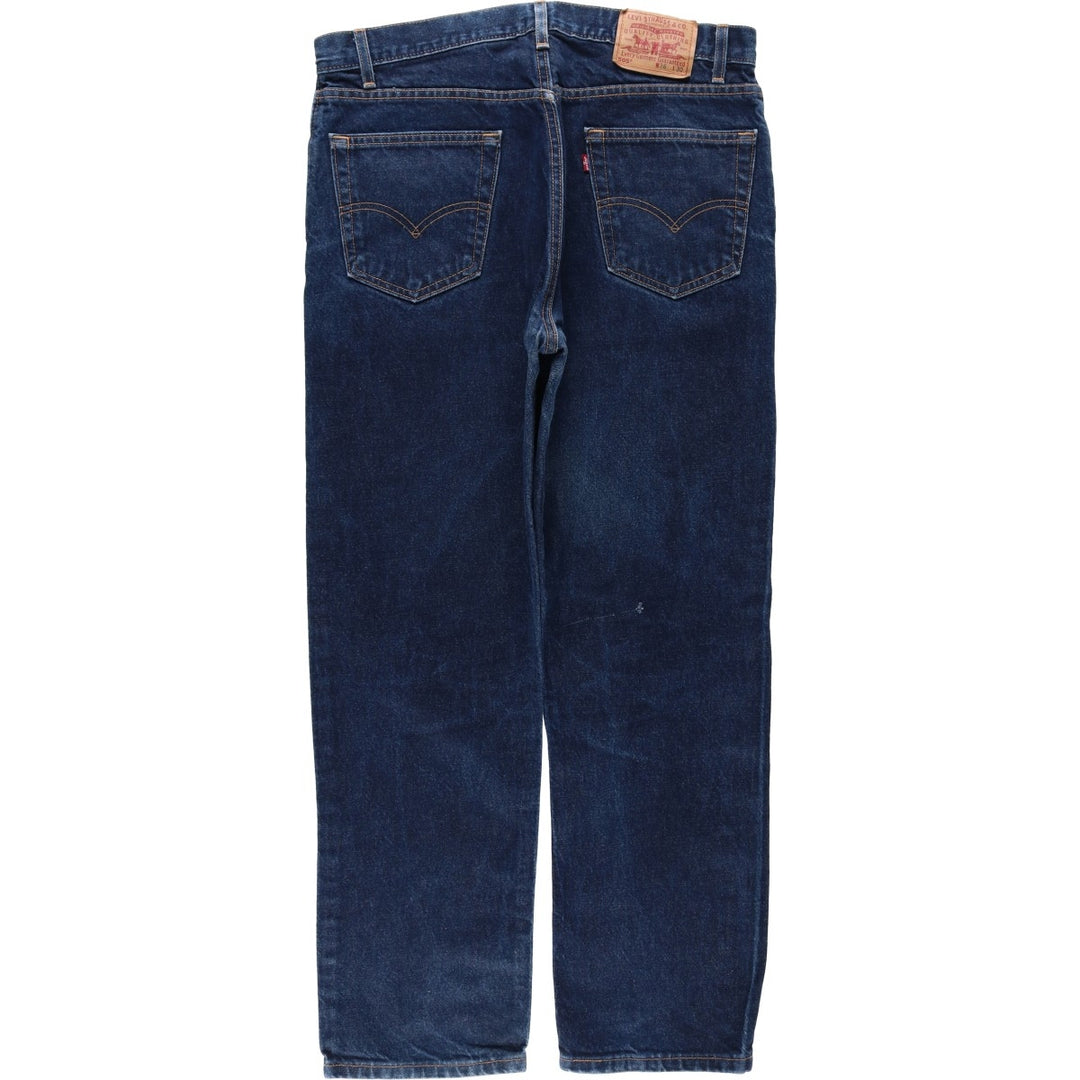 2000'S Levi's 505 Regular Fit Straight Leg Tapered Denim Pants, Made in USA, Men's Size 37 cotton blue type Vintage Second Hand