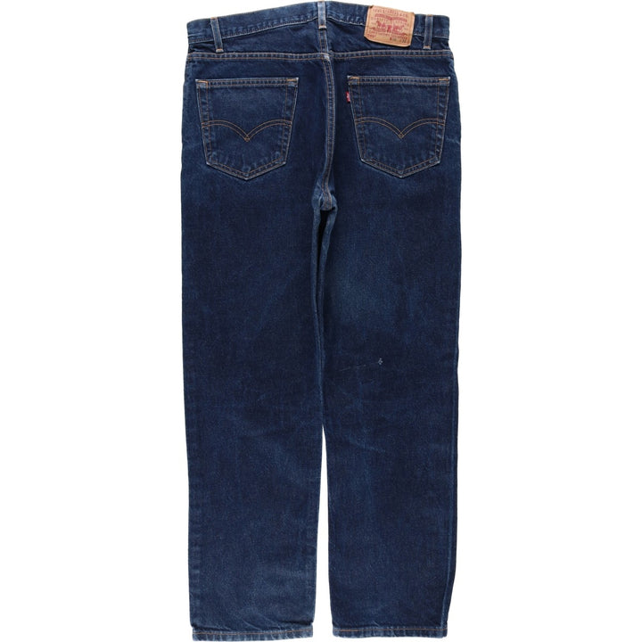 2000'S Levi's 505 Regular Fit Straight Leg Tapered Denim Pants, Made in USA, Men's Size 37 cotton blue type Vintage Second Hand