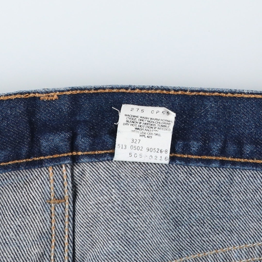 2000'S Levi's 505 Regular Fit Straight Leg Tapered Denim Pants, Made in USA, Men's Size 37 cotton blue type Vintage Second Hand