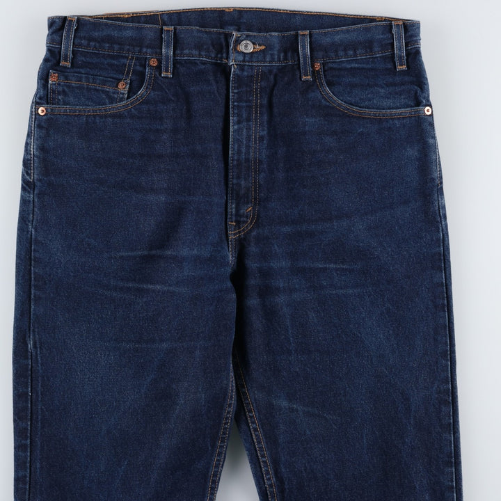 2000'S Levi's 505 Regular Fit Straight Leg Tapered Denim Pants, Made in USA, Men's Size 37 cotton blue type Vintage Second Hand