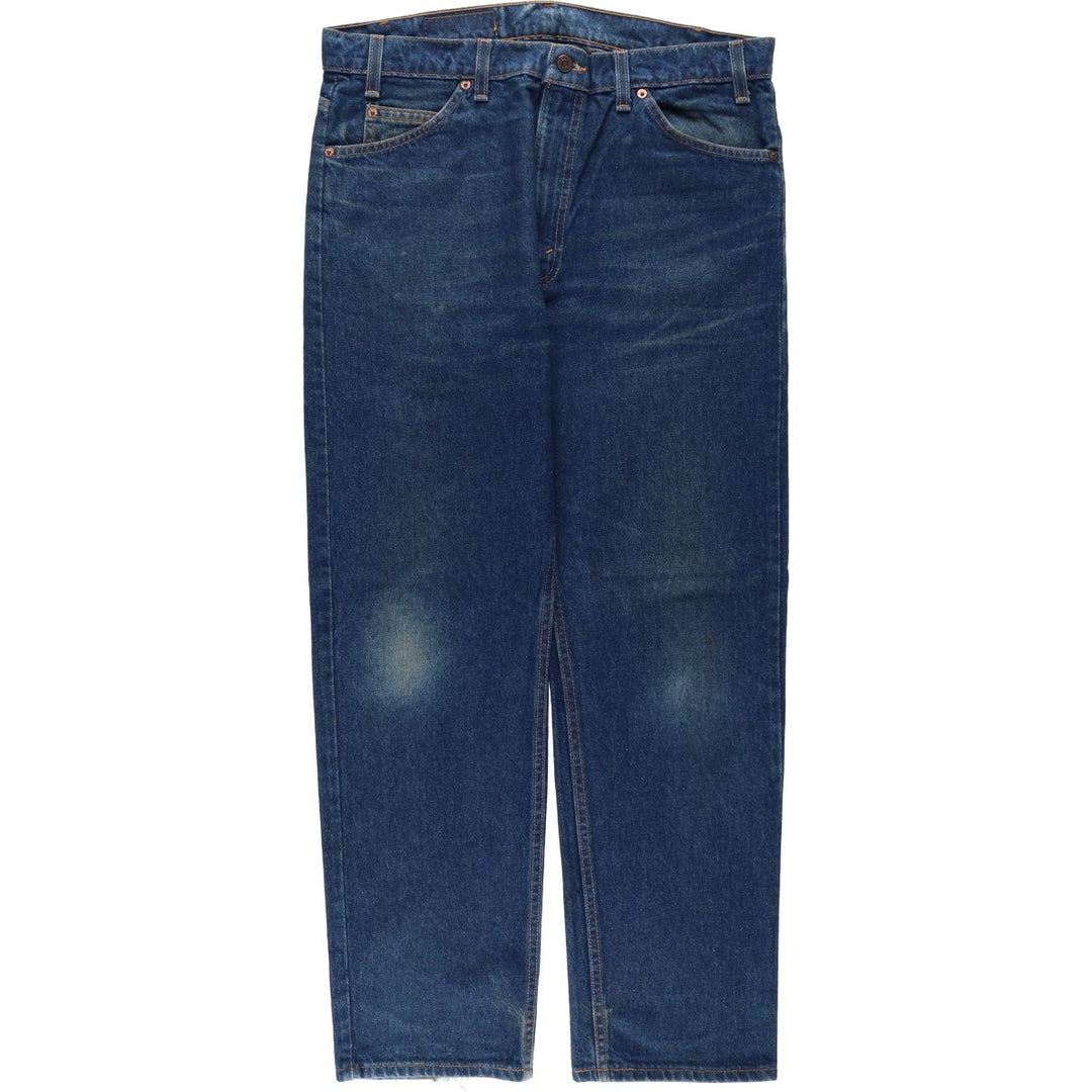 1990'S Levi's 40505-0215 Regular Fit Straight Leg Tapered Denim Pants, Made in USA, Men's Size W37 (approx.), Vintage cotton blue type Vintage Second Hand