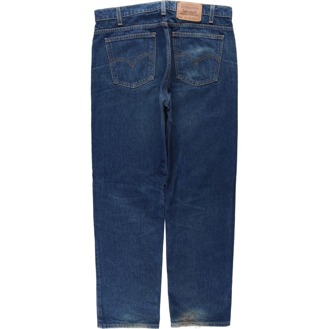 1990'S Levi's 40505-0215 Regular Fit Straight Leg Tapered Denim Pants, Made in USA, Men's Size W37 (approx.), Vintage cotton blue type Vintage Second Hand
