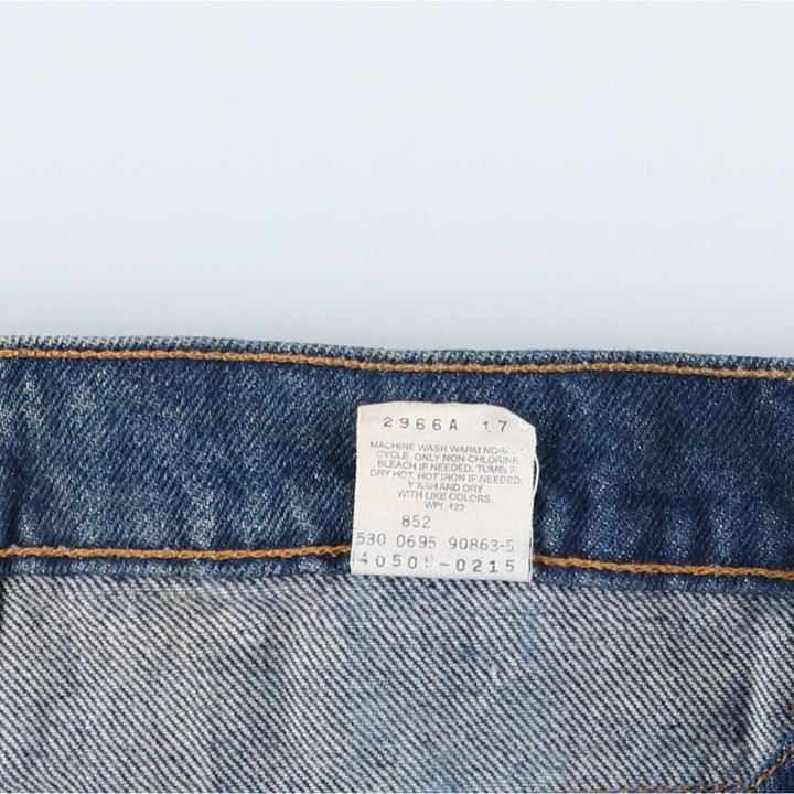 1990'S Levi's 40505-0215 Regular Fit Straight Leg Tapered Denim Pants, Made in USA, Men's Size W37 (approx.), Vintage cotton blue type Vintage Second Hand