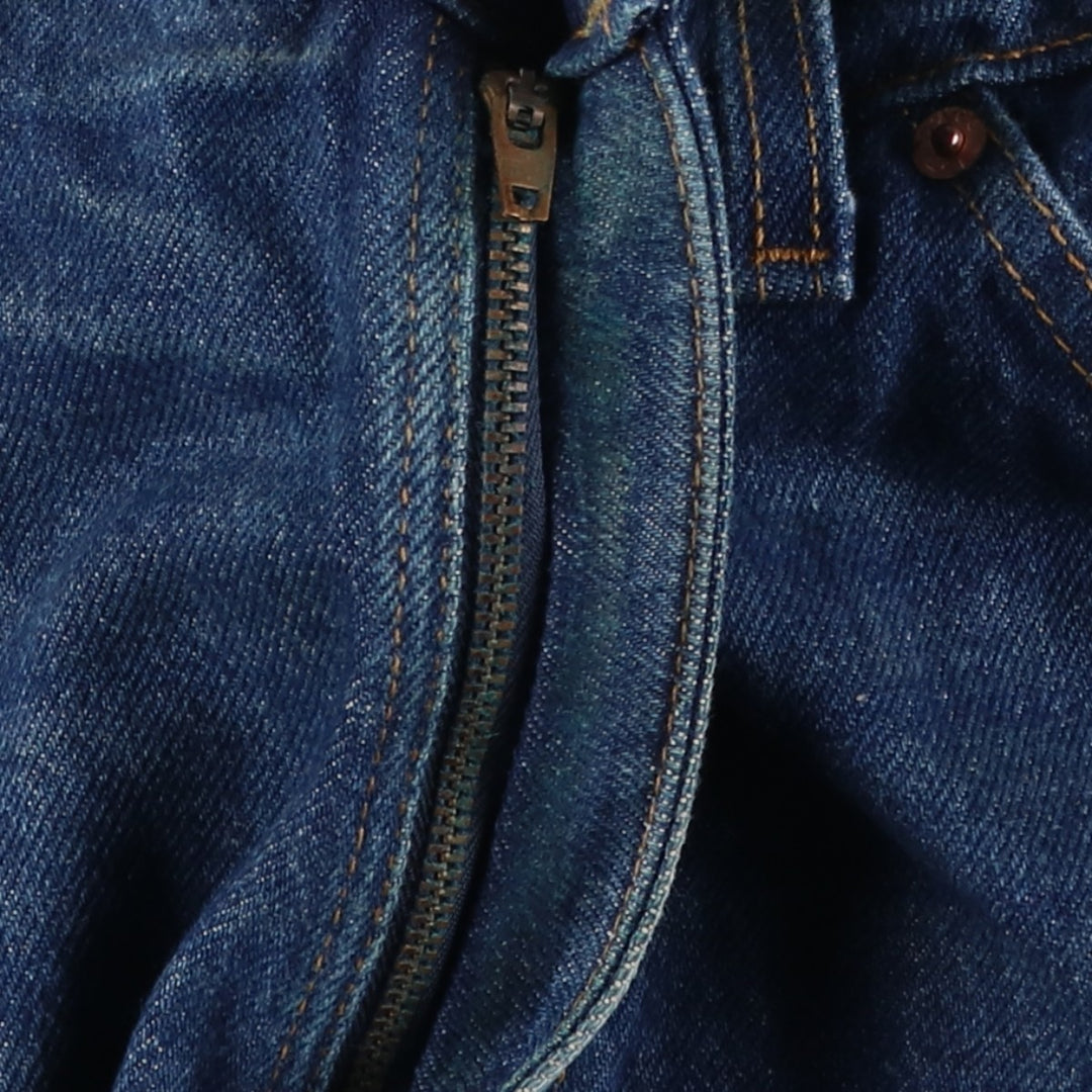 1990'S Levi's 40505-0215 Regular Fit Straight Leg Tapered Denim Pants, Made in USA, Men's Size W37 (approx.), Vintage cotton blue type Vintage Second Hand