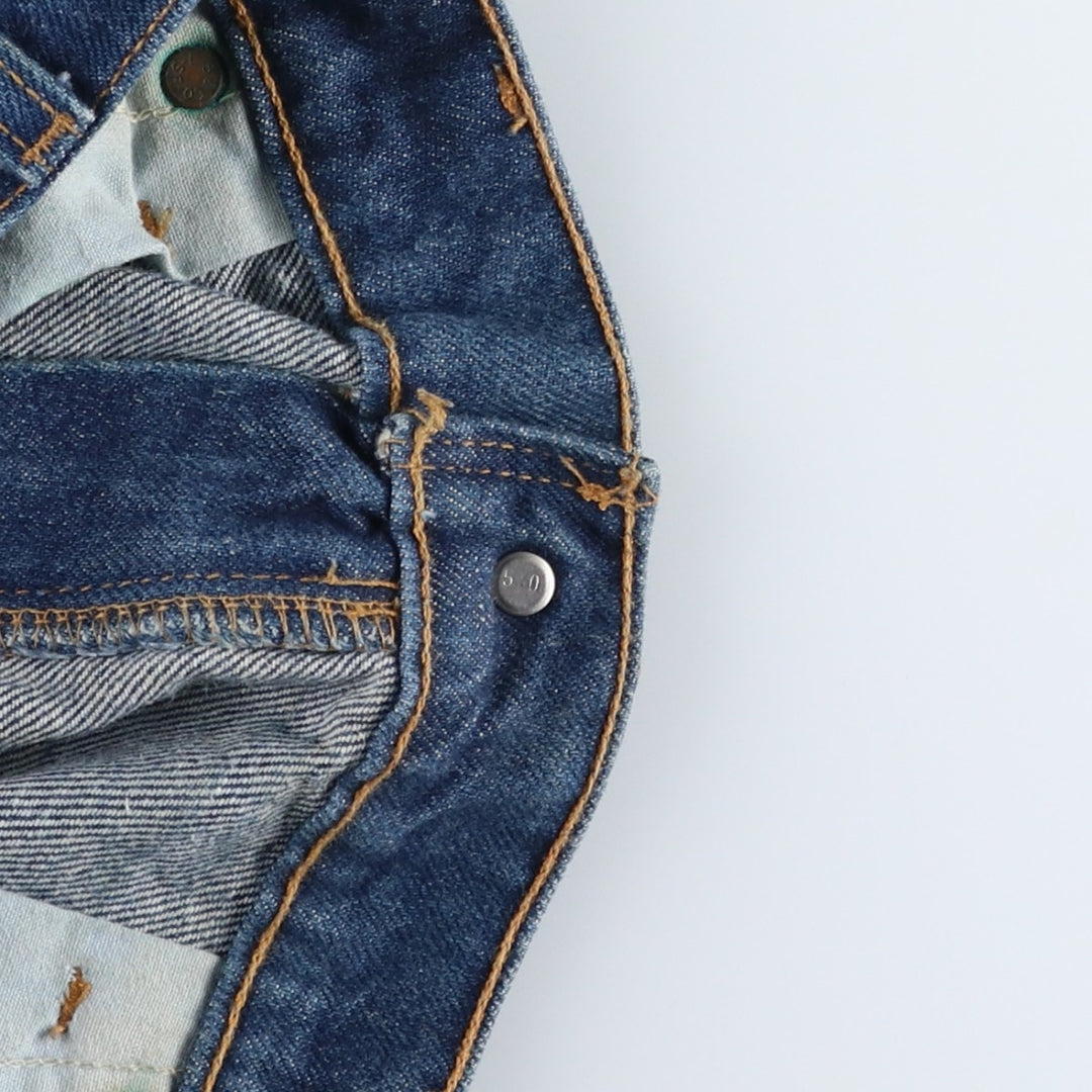 1990'S Levi's 40505-0215 Regular Fit Straight Leg Tapered Denim Pants, Made in USA, Men's Size W37 (approx.), Vintage cotton blue type Vintage Second Hand