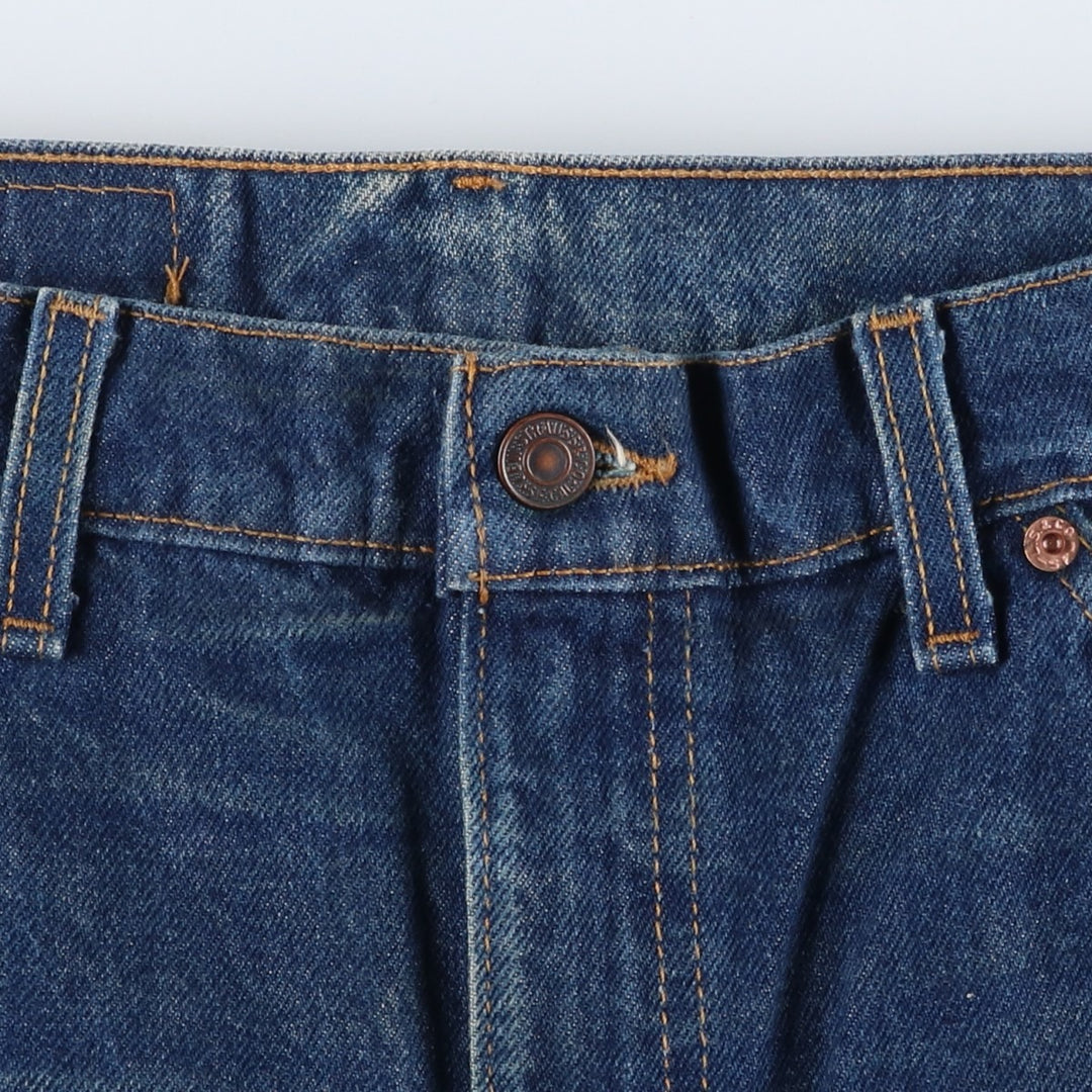 1990'S Levi's 40505-0215 Regular Fit Straight Leg Tapered Denim Pants, Made in USA, Men's Size W37 (approx.), Vintage cotton blue type Vintage Second Hand