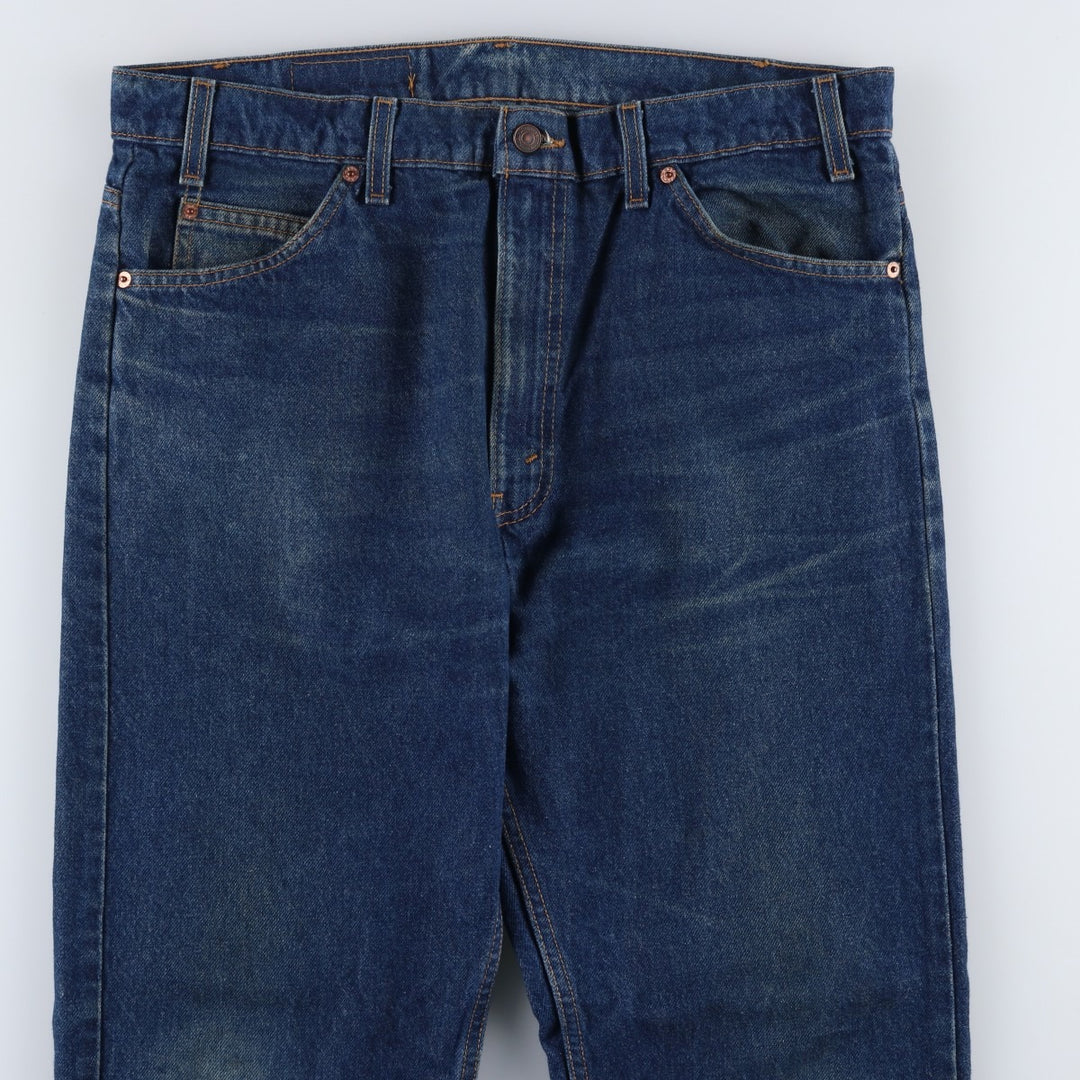 1990'S Levi's 40505-0215 Regular Fit Straight Leg Tapered Denim Pants, Made in USA, Men's Size W37 (approx.), Vintage cotton blue type Vintage Second Hand