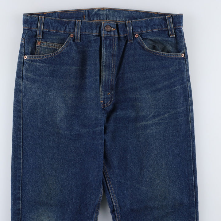 1990'S Levi's 40505-0215 Regular Fit Straight Leg Tapered Denim Pants, Made in USA, Men's Size W37 (approx.), Vintage cotton blue type Vintage Second Hand