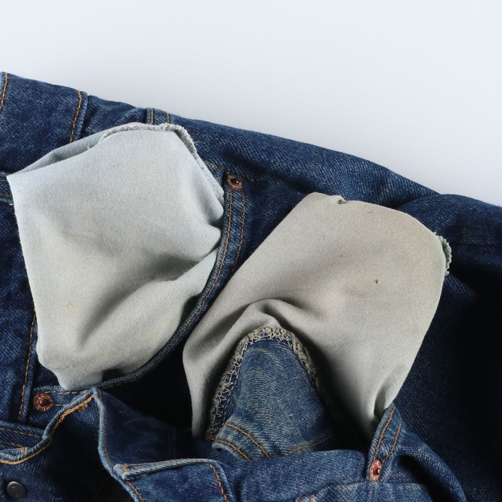 1990'S Levi's 40505-0215 Regular Fit Straight Leg Tapered Denim Pants, Made in USA, Men's Size W37 (approx.), Vintage cotton blue type Vintage Second Hand
