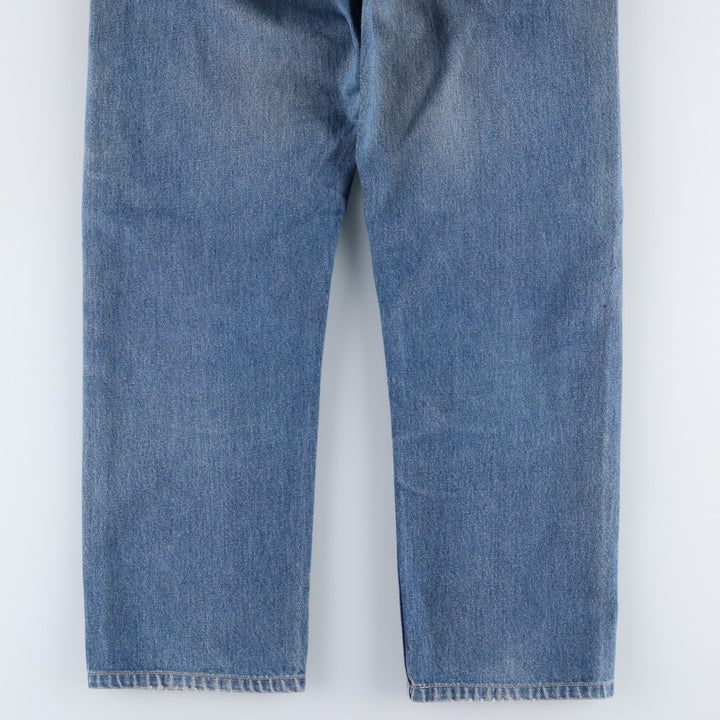 90'S Levi's 40505-0215 Regular Fit Straight Leg Orange Tab Tapered Denim Pants, Made in USA, Men's W32 equivalent. unclear blue type Vintage Second Hand