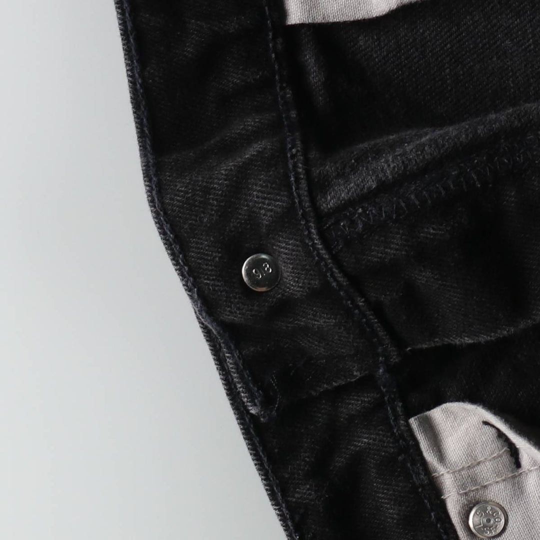 90'S Levi's 550 Relaxed Fit Orange Tab Tapered Denim Pants, Men's W37 (approx.), Vintage cotton black type Vintage Second Hand
