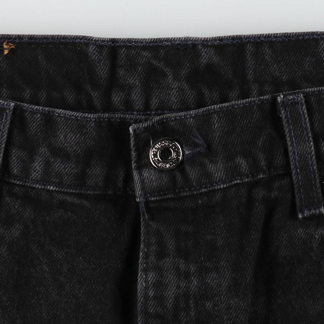90'S Levi's 550 Relaxed Fit Orange Tab Tapered Denim Pants, Men's W37 (approx.), Vintage cotton black type Vintage Second Hand