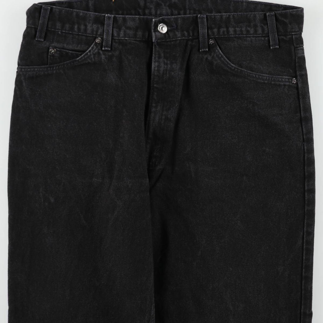 90'S Levi's 550 Relaxed Fit Orange Tab Tapered Denim Pants, Men's W37 (approx.), Vintage cotton black type Vintage Second Hand