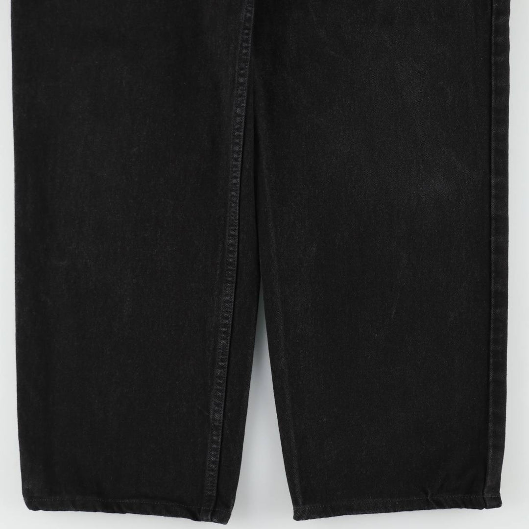 90'S Levi's 550 Relaxed Fit Orange Tab Tapered Denim Pants, Men's W37 (approx.), Vintage cotton black type Vintage Second Hand
