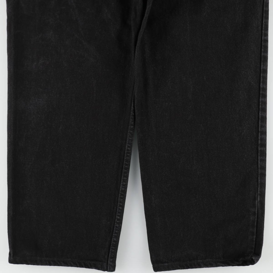 90'S Levi's 550 Relaxed Fit Orange Tab Tapered Denim Pants, Men's W37 (approx.), Vintage cotton black type Vintage Second Hand