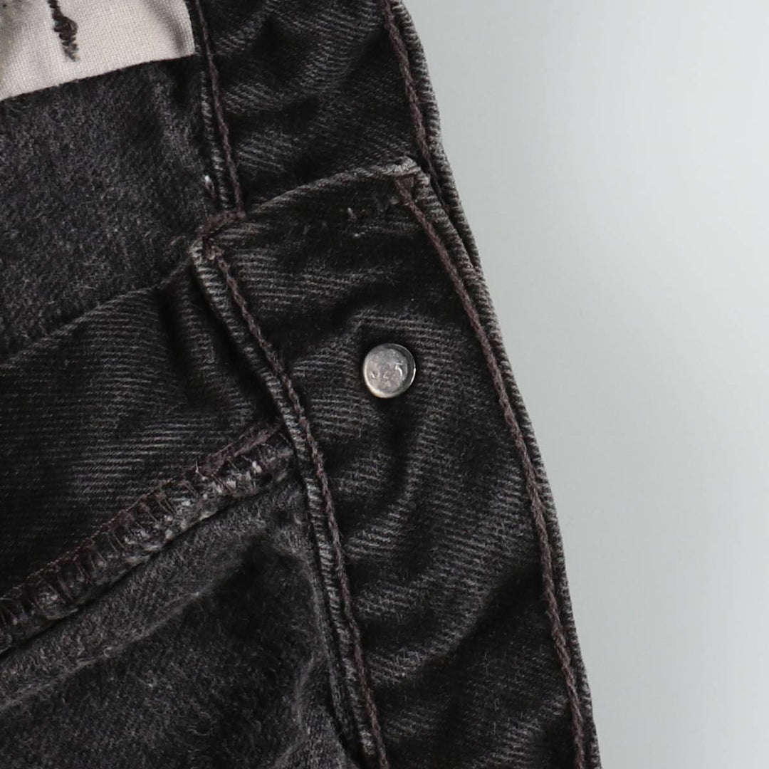 90'S Levi's 560 Loose Fit Tapered Leg Black Denim Pants, Made in USA, Men's Size 35 cotton black type Vintage Second Hand