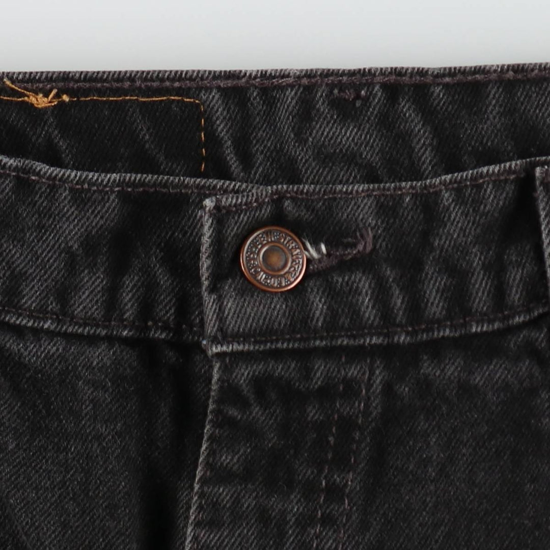 90'S Levi's 560 Loose Fit Tapered Leg Black Denim Pants, Made in USA, Men's Size 35 cotton black type Vintage Second Hand
