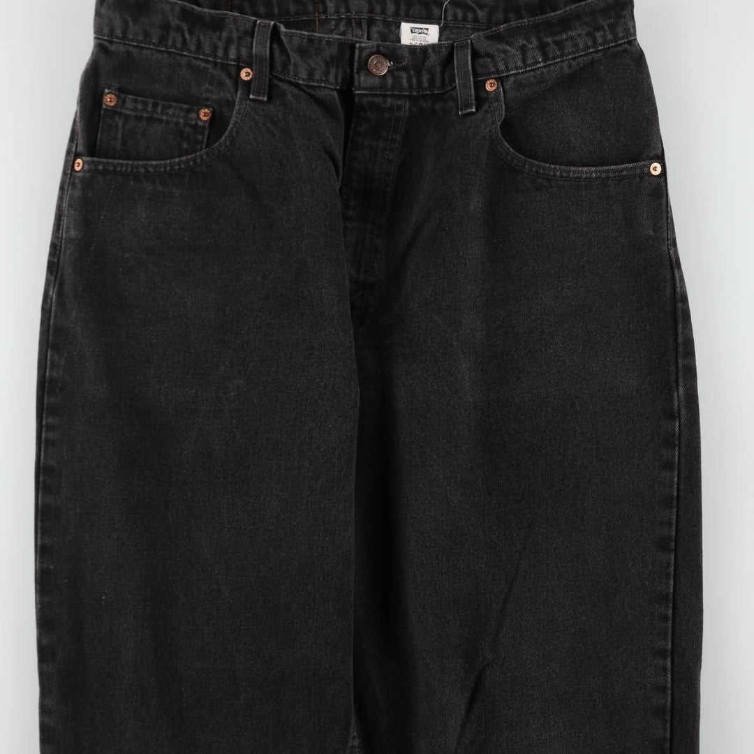 90'S Levi's 560 Loose Fit Tapered Leg Black Denim Pants, Made in USA, Men's Size 35 cotton black type Vintage Second Hand
