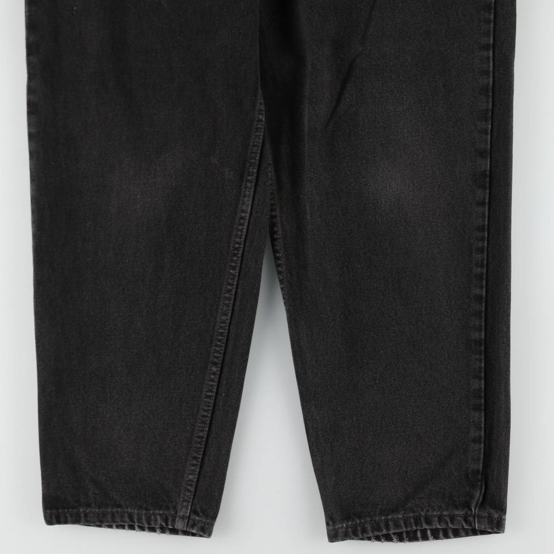 90'S Levi's 560 Loose Fit Tapered Leg Black Denim Pants, Made in USA, Men's Size 35 cotton black type Vintage Second Hand