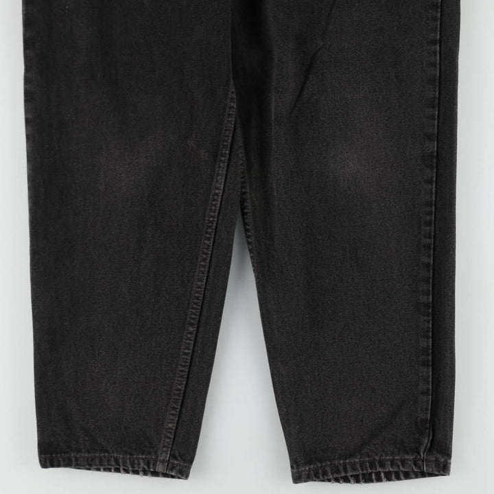 90'S Levi's 560 Loose Fit Tapered Leg Black Denim Pants, Made in USA, Men's Size 35 cotton black type Vintage Second Hand
