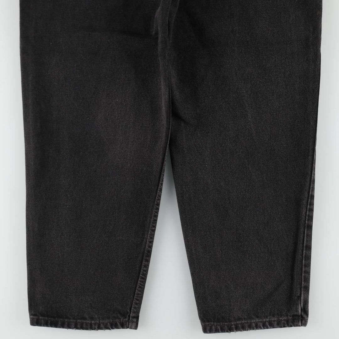 90'S Levi's 560 Loose Fit Tapered Leg Black Denim Pants, Made in USA, Men's Size 35 cotton black type Vintage Second Hand