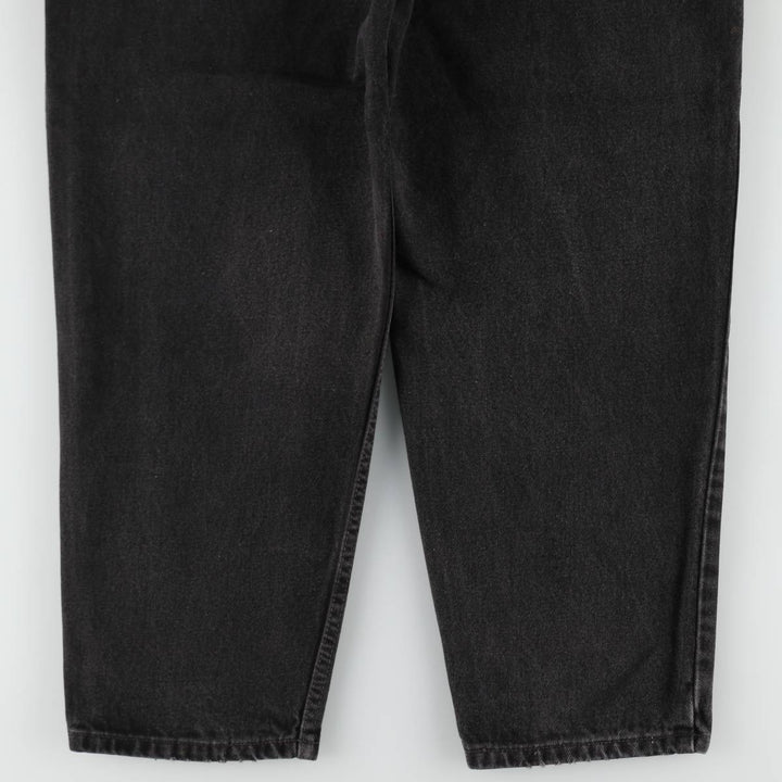 90'S Levi's 560 Loose Fit Tapered Leg Black Denim Pants, Made in USA, Men's Size 35 cotton black type Vintage Second Hand