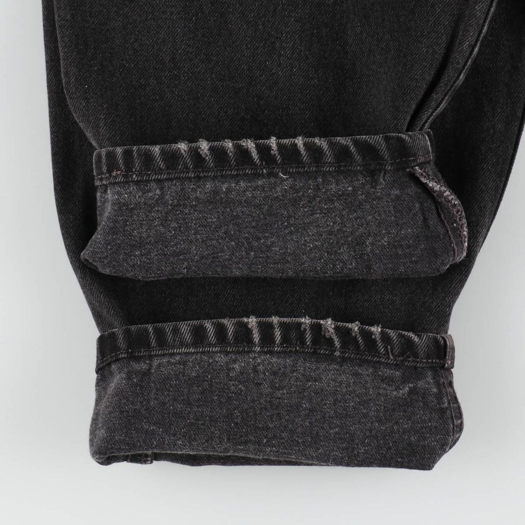 90'S Levi's 560 Loose Fit Tapered Leg Black Denim Pants, Made in USA, Men's Size 35 cotton black type Vintage Second Hand