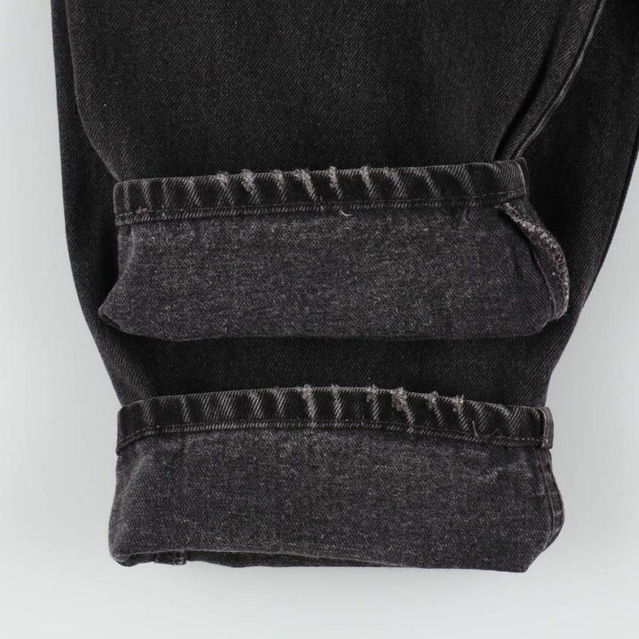 90'S Levi's 560 Loose Fit Tapered Leg Black Denim Pants, Made in USA, Men's Size 35 cotton black type Vintage Second Hand