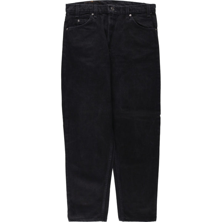 90'S Levi's 550 Relaxed Fit Tapered Leg Black Denim Tapered Jeans, Made in USA, Men's W35 (approx.) cotton black type Vintage Second Hand