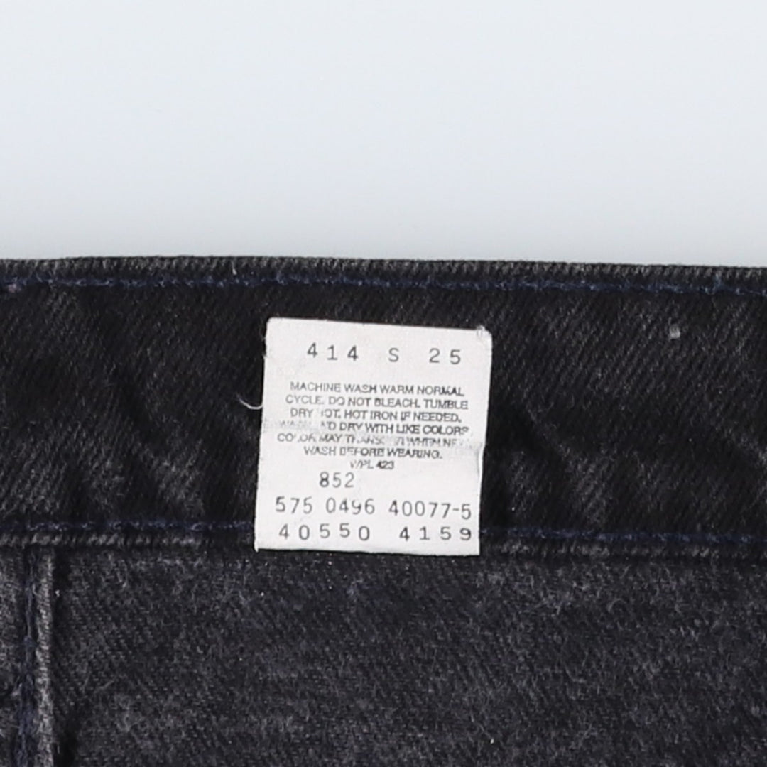 90'S Levi's 550 Relaxed Fit Tapered Leg Black Denim Tapered Jeans, Made in USA, Men's W35 (approx.) cotton black type Vintage Second Hand