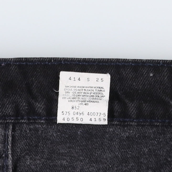 90'S Levi's 550 Relaxed Fit Tapered Leg Black Denim Tapered Jeans, Made in USA, Men's W35 (approx.) cotton black type Vintage Second Hand