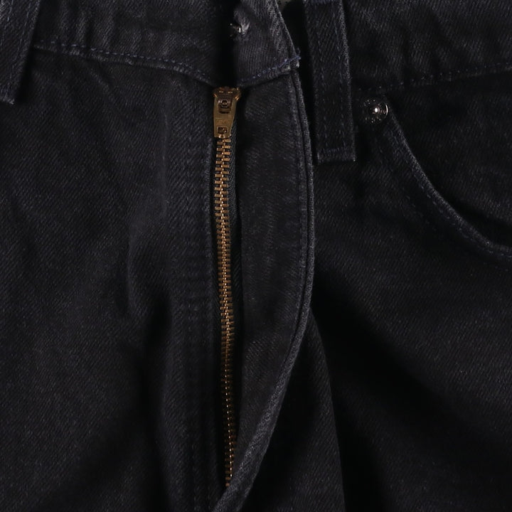 90'S Levi's 550 Relaxed Fit Tapered Leg Black Denim Tapered Jeans, Made in USA, Men's W35 (approx.) cotton black type Vintage Second Hand