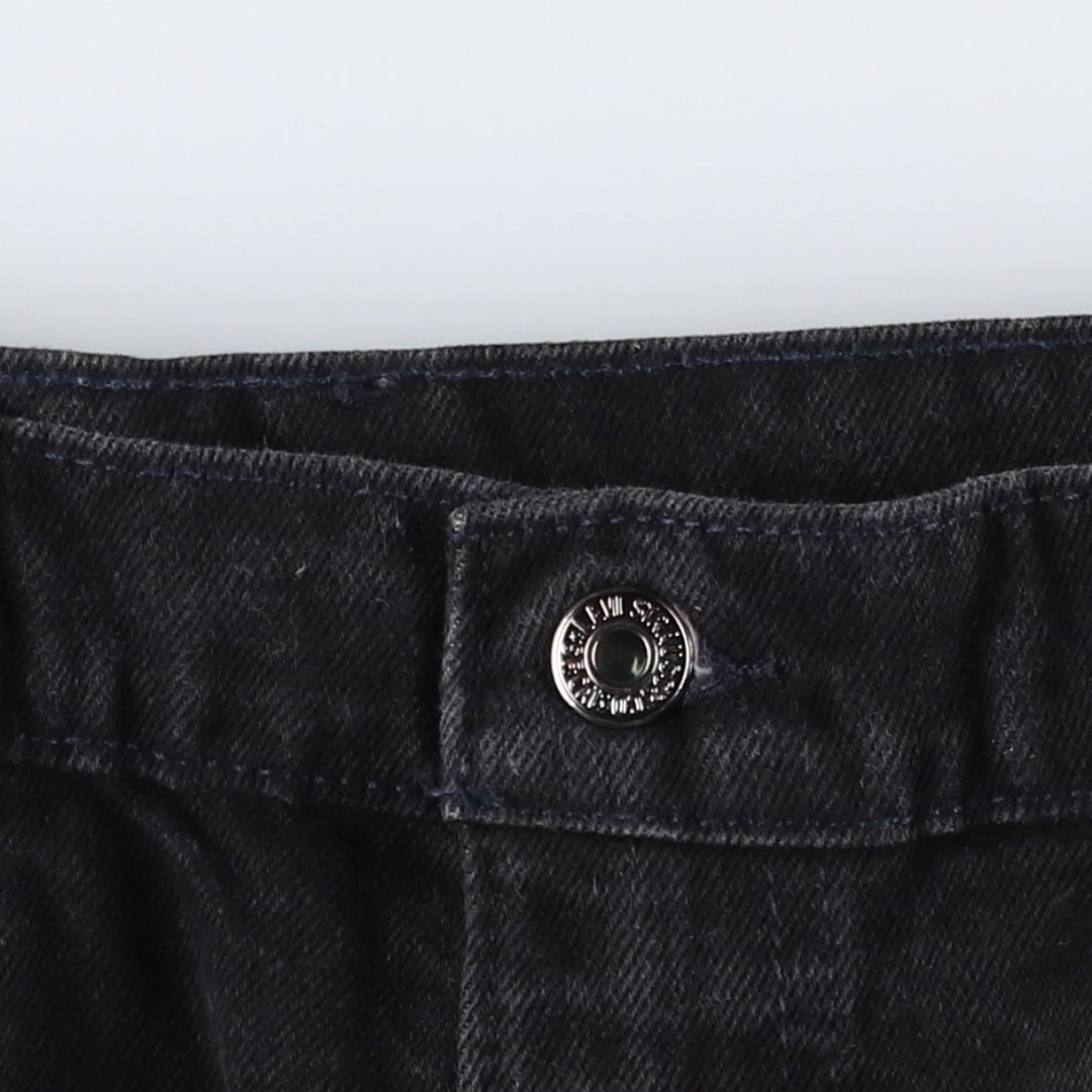 90'S Levi's 550 Relaxed Fit Tapered Leg Black Denim Tapered Jeans, Made in USA, Men's W35 (approx.) cotton black type Vintage Second Hand