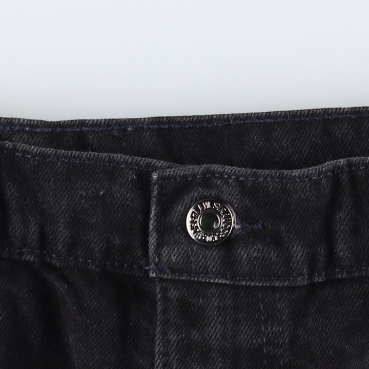 90'S Levi's 550 Relaxed Fit Tapered Leg Black Denim Tapered Jeans, Made in USA, Men's W35 (approx.) cotton black type Vintage Second Hand