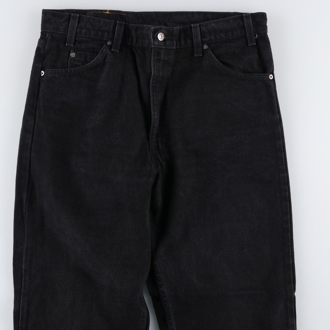 90'S Levi's 550 Relaxed Fit Tapered Leg Black Denim Tapered Jeans, Made in USA, Men's W35 (approx.) cotton black type Vintage Second Hand