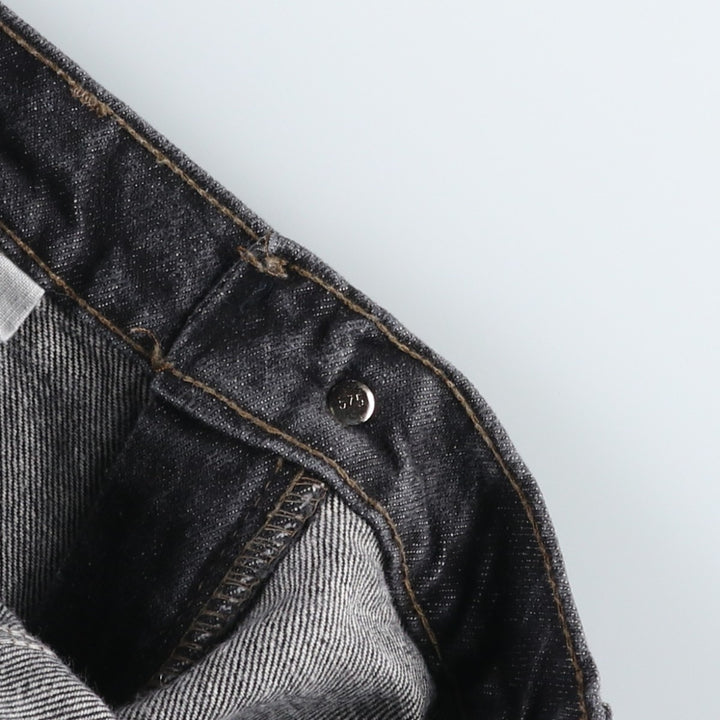 1990'S Levi's 40550-0259 Black Denim Tapered Jeans, Made in USA, Men's Size W34 (approx.), Vintage cotton black type Vintage Second Hand