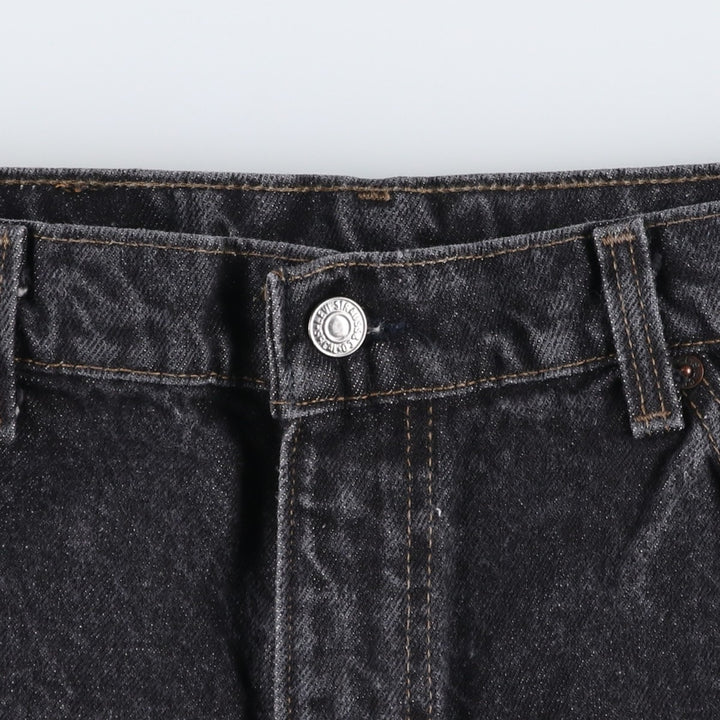 1990'S Levi's 40550-0259 Black Denim Tapered Jeans, Made in USA, Men's Size W34 (approx.), Vintage cotton black type Vintage Second Hand