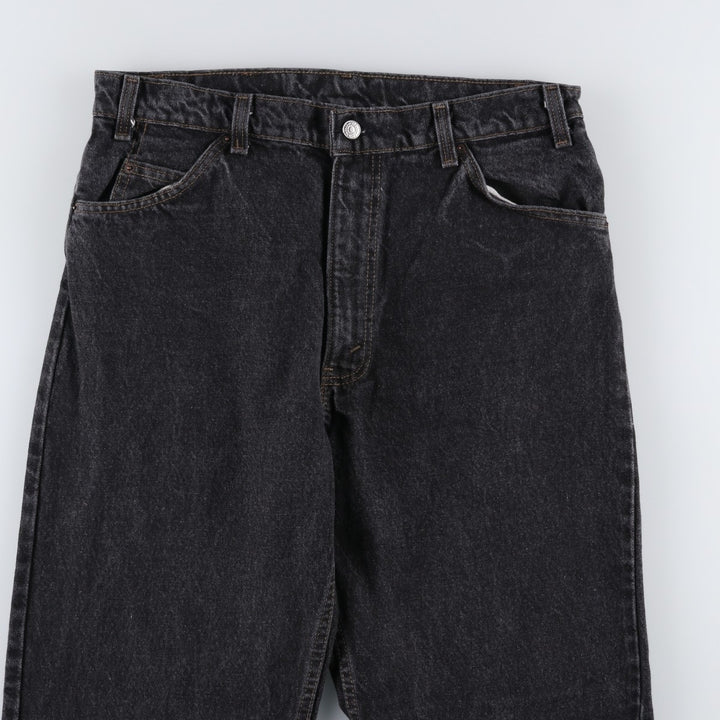 1990'S Levi's 40550-0259 Black Denim Tapered Jeans, Made in USA, Men's Size W34 (approx.), Vintage cotton black type Vintage Second Hand