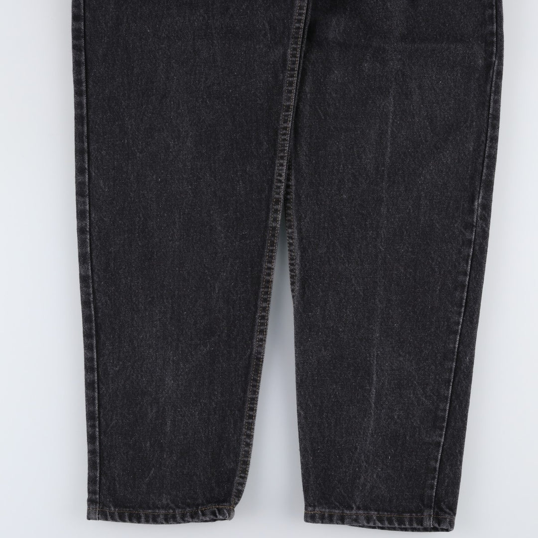 1990'S Levi's 40550-0259 Black Denim Tapered Jeans, Made in USA, Men's Size W34 (approx.), Vintage cotton black type Vintage Second Hand