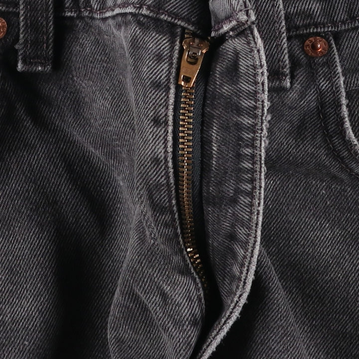 90'S Levi's 560 Loose Fit Tapered Leg Black Denim Tapered Jeans, Made in USA, Men's Size W29 (approx.), Vintage cotton black type Vintage Second Hand