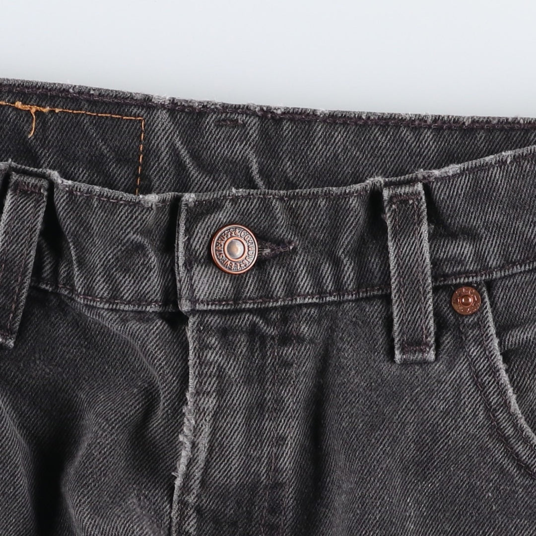 90'S Levi's 560 Loose Fit Tapered Leg Black Denim Tapered Jeans, Made in USA, Men's Size W29 (approx.), Vintage cotton black type Vintage Second Hand