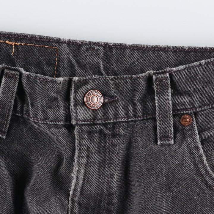 90'S Levi's 560 Loose Fit Tapered Leg Black Denim Tapered Jeans, Made in USA, Men's Size W29 (approx.), Vintage cotton black type Vintage Second Hand