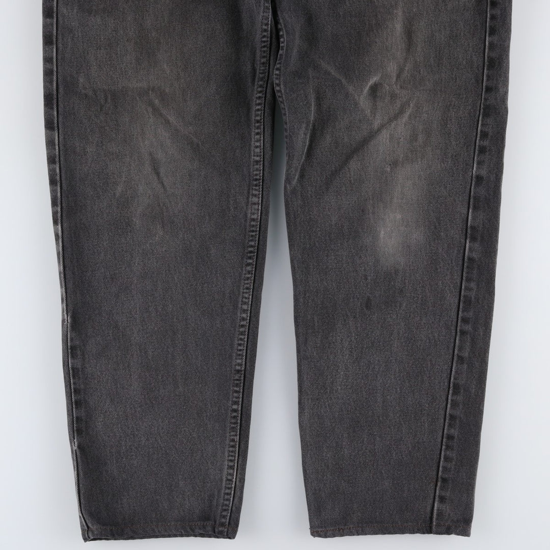 90'S Levi's 560 Loose Fit Tapered Leg Black Denim Tapered Jeans, Made in USA, Men's Size W29 (approx.), Vintage cotton black type Vintage Second Hand