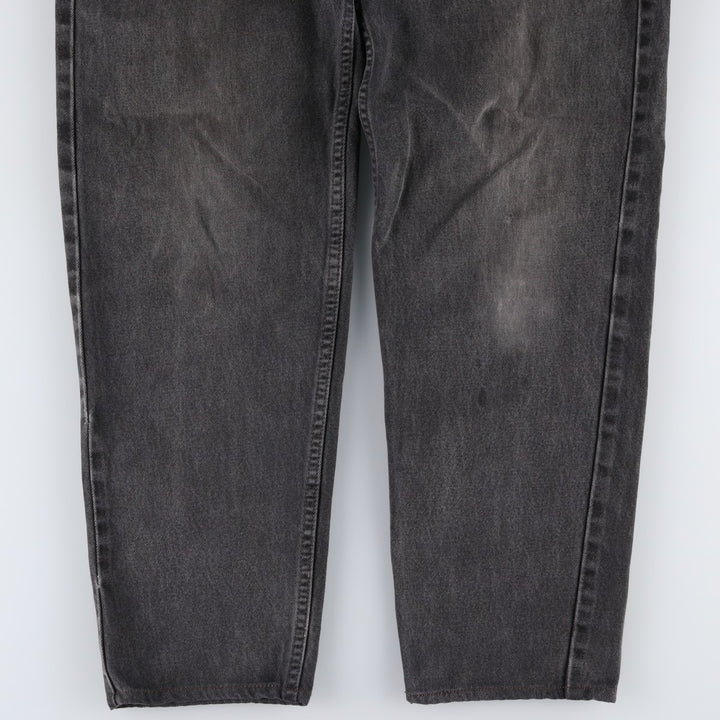 90'S Levi's 560 Loose Fit Tapered Leg Black Denim Tapered Jeans, Made in USA, Men's Size W29 (approx.), Vintage cotton black type Vintage Second Hand