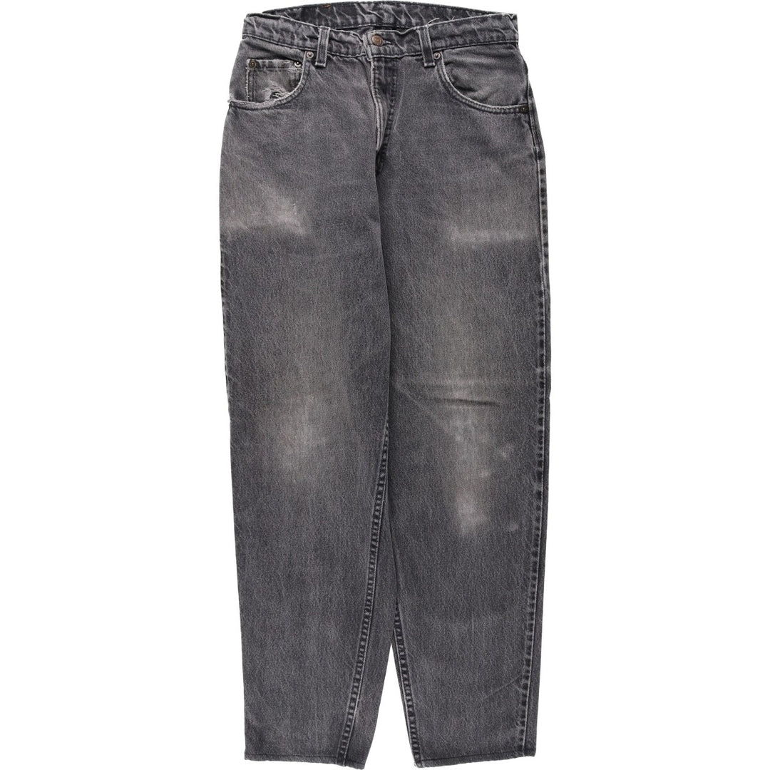 1990'S Levi's 560-0260 Black Denim Tapered Jeans, Made in USA, Men's W30 (approx.), Vintage cotton black type Vintage Second Hand